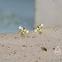 Enamel Magpie Bird Stud Earrings In Sterling Silver, thumbnail 7 of 12