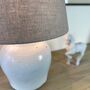 Etna Aged White Ceramic Glaze Table Lamp Base, thumbnail 6 of 8