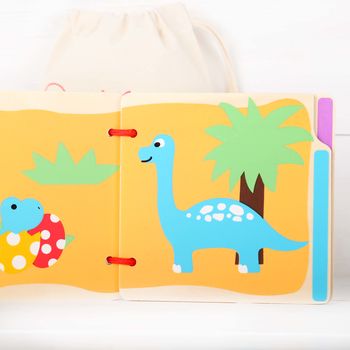 My First Dinosaur Picture Book And Personalised Bag, 3 of 4