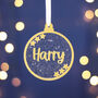Personalised Glitter Bauble Christmas Decoration, thumbnail 1 of 6