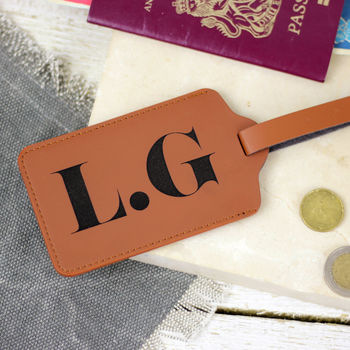 Personalised Initials Luggage Tag Travel Gift Friend, 2 of 5