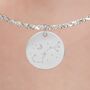 Personalised Scorpio Constellation Necklace In Silver, thumbnail 1 of 9