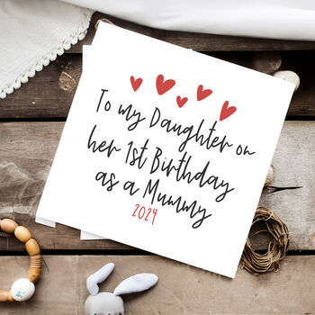 To Daughter On Her 1st Birthday As A Mummy Card, 2 of 6