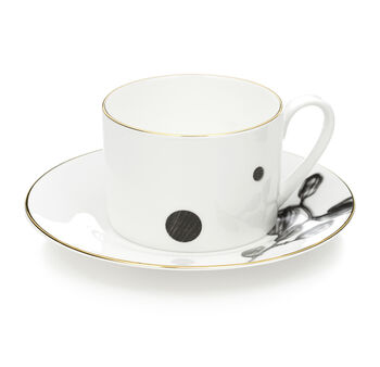 Zebra And Coco Bone China Cup And Saucer, 4 of 6