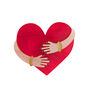 Heart Hug Brooch, thumbnail 2 of 3