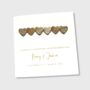 Personalised Wedding Card Gold Leather, thumbnail 3 of 3