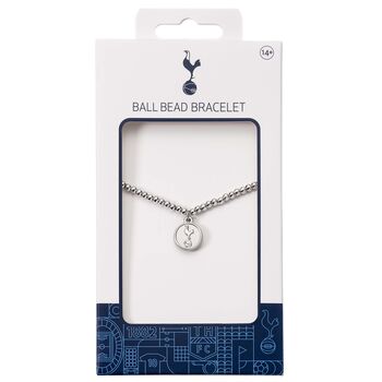 Tottenham Hotspur Silver Disc Ballbead Bracelet, 3 of 3