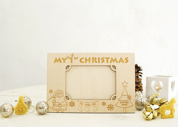 My 1st Christmas Personalised Photo Frame, 2 of 2