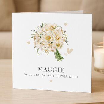 Personalised Will You Be My Flower Girl Card, 2 of 8