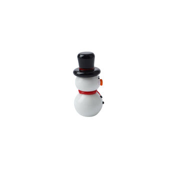 Artisan Glass Snowman In Gift Box, 3 of 3