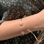 Citrine November Birthstone Sunburst Gold Plated Bangle, thumbnail 3 of 5