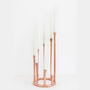 Copper Octagon Statement Candle Holder Tall Centrepiece, thumbnail 2 of 3
