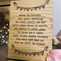 Oak Wedding Guests In Heaven Poem Sign, thumbnail 2 of 3