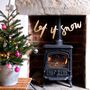 Let It Snow Christmas Garland Decoration, thumbnail 1 of 2