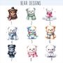Sentimental Winter Teddy Bear Cushion Gift Collection, thumbnail 2 of 11