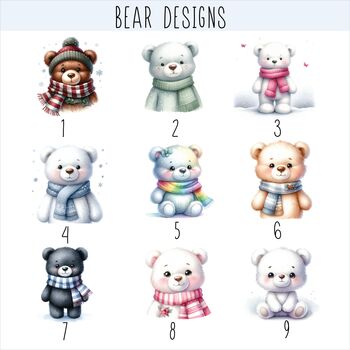 Sentimental Winter Teddy Bear Cushion Gift Collection, 2 of 11