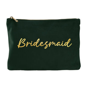 Luxurious Velvet Bridal Party Makeup Bags, 3 of 9