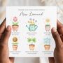 Teacher Thank You Card, Flowers Key Worker Appreciation End Of Term Gift, thumbnail 1 of 3