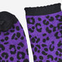 Women's Glitter Socks Purple Black Leopard Print, thumbnail 5 of 5