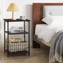 Three Tier Side End Table Nightstand Storage Shelves, thumbnail 4 of 12