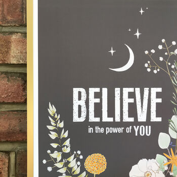 Believe In The Power Of You Affirmation Print, 3 of 4