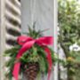 Hanging Pine Cone And Festive Seasonal Foliage | Wall Or Door Decoration, thumbnail 4 of 6