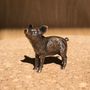 Miniature Bronze Pig Sculpture 8th Anniversary Gift, thumbnail 3 of 11