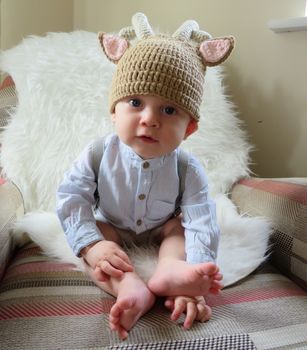 Child's Crochet Reindeer Hat, 2 of 3