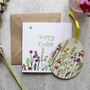 Easter Floral Wooden Decoration And Card Gift, thumbnail 1 of 7