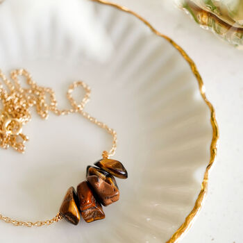 Tigers Eye Pendant Necklace, 3 of 5