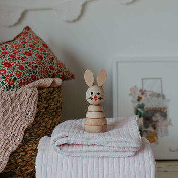 Wooden Stacking Toy Rabbit, 2 of 9