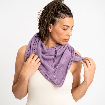 Easy Striped Shawl Knitting Kit, 6 of 12