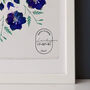 Birth Flower Mandala Personalised Print, thumbnail 2 of 12