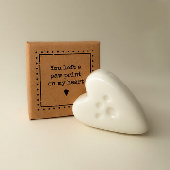 You Left A Paw Print On My Heart Tiny Little Gifts, 4 of 4