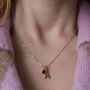 9ct Gold Personalised Birthstone Necklace, thumbnail 2 of 5