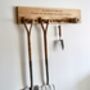 Personalised Wooden Garden Tool Rack, thumbnail 2 of 3