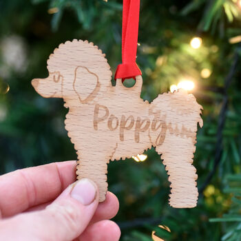 Personalised Bichon Frise Dog Christmas Decoration, 8 of 9