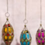 Hanging Lanterns With Coloured Glass Panels 'Chiraq', thumbnail 4 of 4