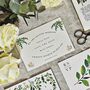 Greenery Botanical Wedding Stationery Recycled, thumbnail 2 of 9