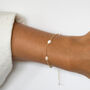 Gold Filled Pearl Chain Bracelet, thumbnail 3 of 8