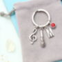 Personalised Microphone Keyring Singer Gift, thumbnail 7 of 10