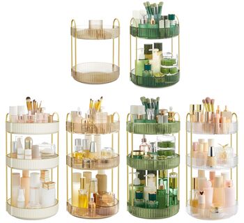 Multi Tier Rotating Makeup Organiser For Skincare, 6 of 6