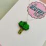 Broccoli Glitter Charm Necklace / Foodie Gift / Novelty Vegetable Jewellery / Colourful Accessories, thumbnail 5 of 6