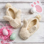 Baby Bunny Slippers Easy Knitting Kit, thumbnail 3 of 7