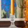 Harlequin Glass Candlestick Set Of Two, thumbnail 2 of 2
