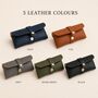 Men's Personalised Monogram Leather Glasses Case, thumbnail 6 of 7