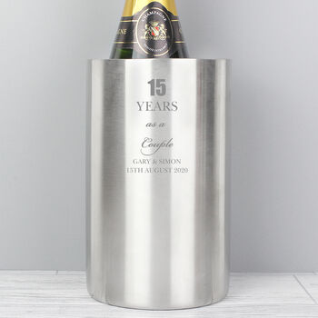 Personalised Anniversary Wine Cooler, 2 of 3