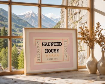 Haunted House Halloween Art Print, 7 of 7