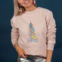 Merry And Bright Christmas Jumper Sweatshirt, thumbnail 3 of 8