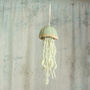 Handmade Jellyfish Hanging Decoration Ceramic And Wool, thumbnail 6 of 12